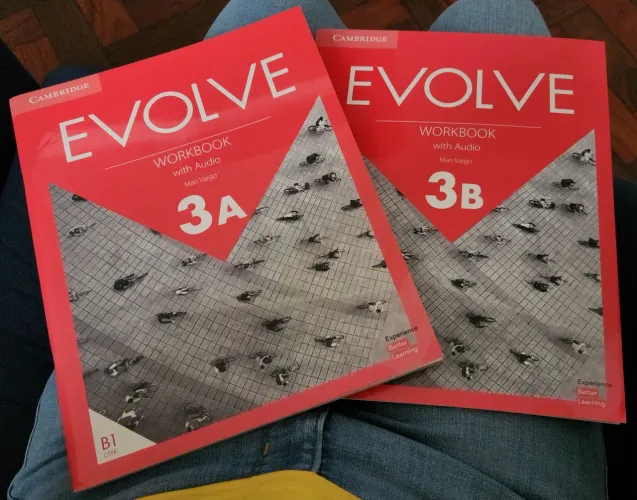 02 livros "Evolve Workbook" (3A e 3B) - Cambridge (Inglês)