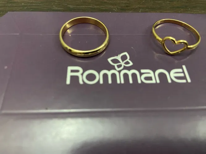 Aliança Rommanel TAM 20 + anel (aceito cartão)