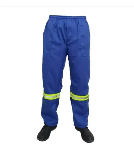 Calça em Brim Pesado com Faixas Refletivas