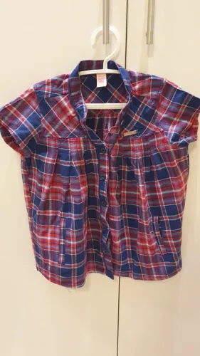 Camisetinha xadrez tamanho 10 Lilica Ripilica