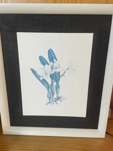 Quadro com impressão em madeira