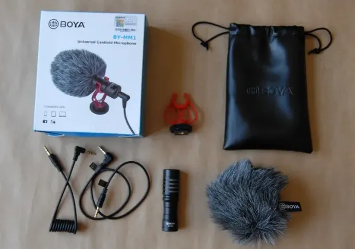 microfone boya novo para celular