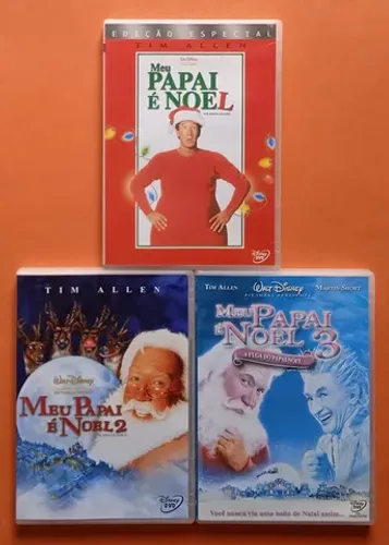 Dvd Meu Papai é Noel 1 2 e 3 (Sem Encarte) Walt Disney