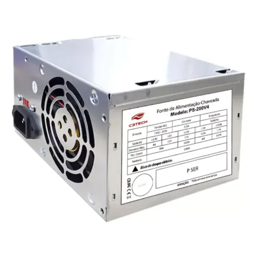 Fonte para Computador 200W Real C3tech Bivolt (nova)