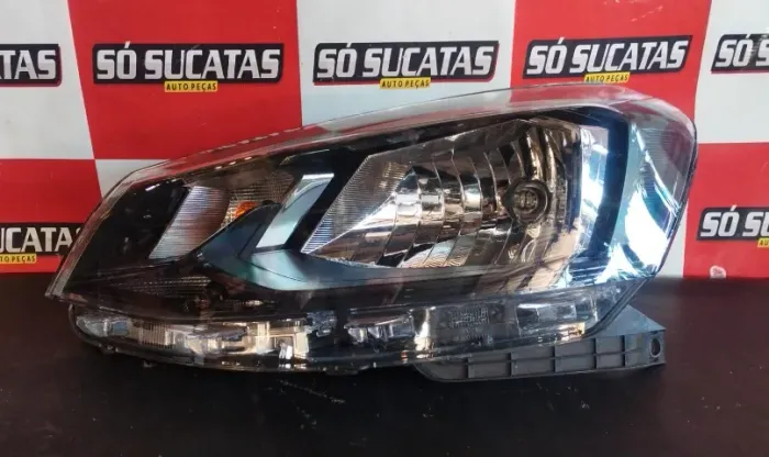 FAROL ESQUERDO GOL VOYAGE G7 2017 A 2018 FOCO SIMPLES 