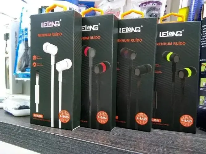 Fone de Ouvido com Fio Lelong Nenhum Ruído