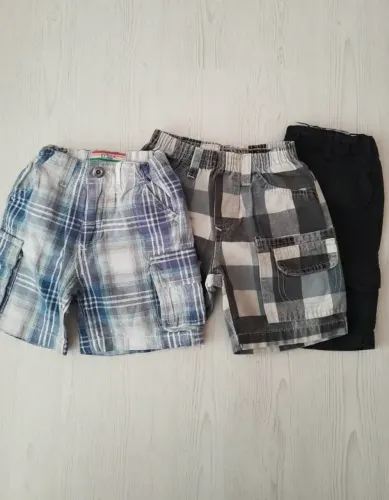 lote com 3 bermudas menino de 2 a 4 anos
