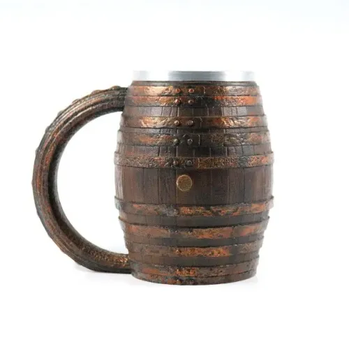 Caneca Barril Vinking Caneca 3D realista Colecionador Geek Place Lugar de Geek