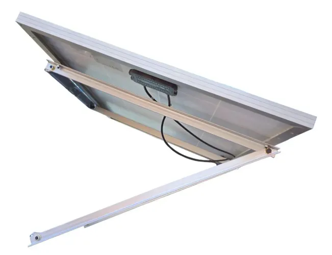Suporte poste painel placa solar fotovoltaica 60w