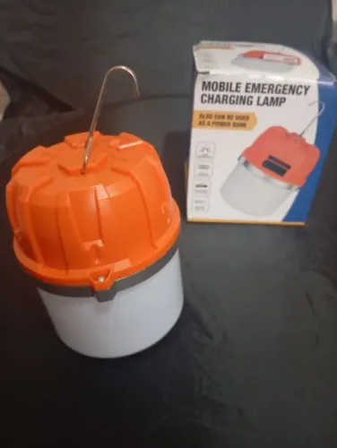 Lâmpada Camping de Emergência Portátil com Carregador de Celular