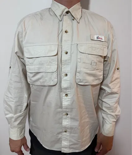 Camisa de pesca word wide sportsman importada comprada na Bass Pro Shops