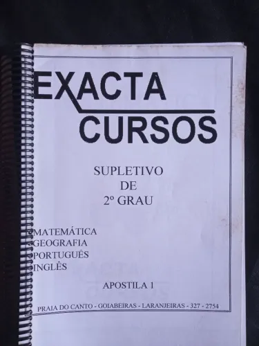 Português, Matemática, Inglês, Geografia, História, Química, Biologia e Física - Apostila 