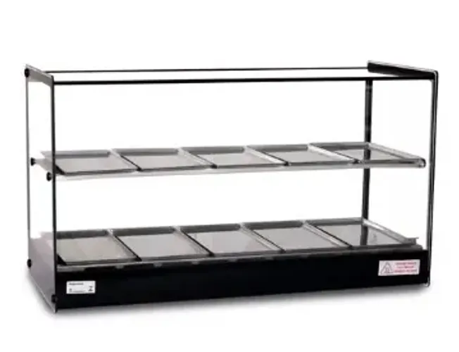 Estufa Vitrine Quadrada Dupla Salgados 10 Bandejas Evr Titã 220V