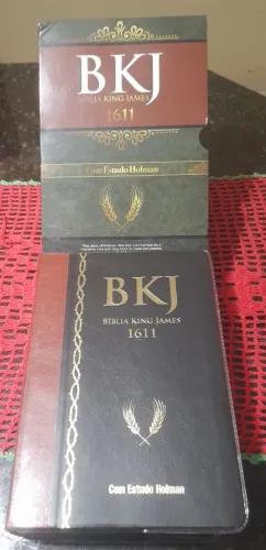 Bíblia de estudo bkj(preta _marrom)3* edição de2020