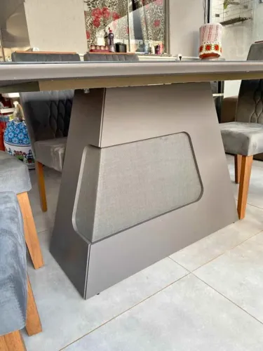Mesa de Jantar 6 Cadeiras Tampo de Vidro 1,80m (Novo) Entrega Grátis!