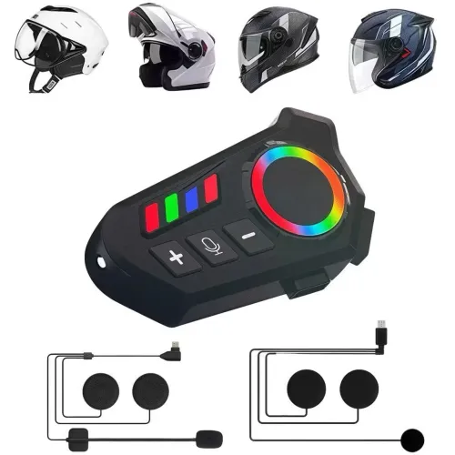 Intercomunicador Bluetooth para Capacete K06 - Comunicação e Música sem Fios