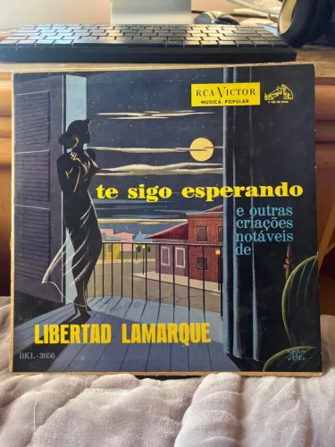 Disco de Vinil Antigo e Raro Libertad Lamarque - Te Sigo Esperando