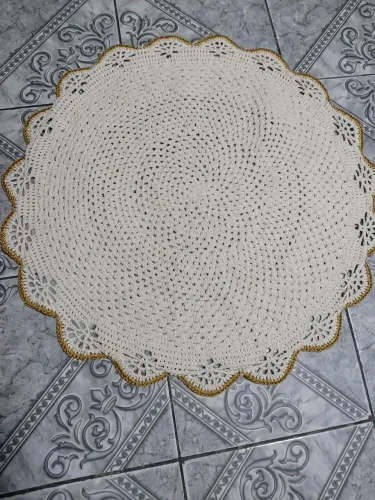 Tapete Crochê Redondo - Decore sua casa com elegância!