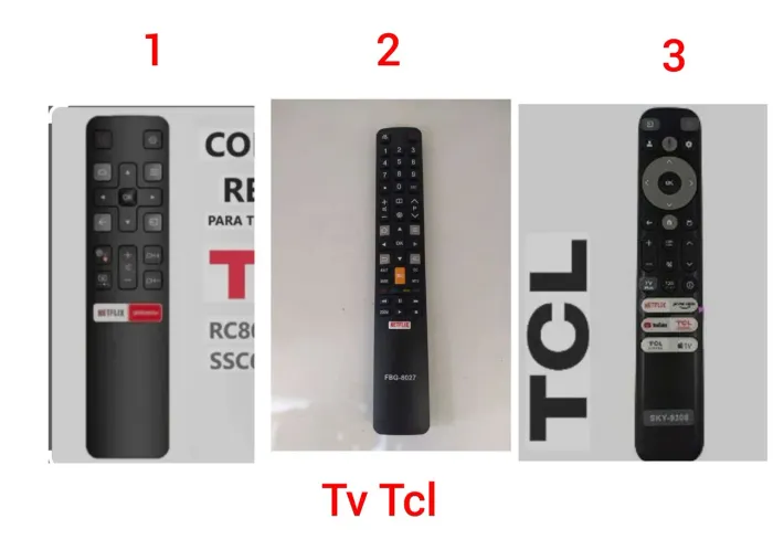 Controle smart tv tcl ou tcl 4k