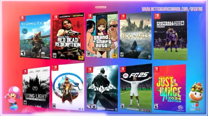 Batman Mortal Kombat - Fifa Legado Manager Red Dead FC 25 GTA Just Dance 23 Jogo Nintendo
