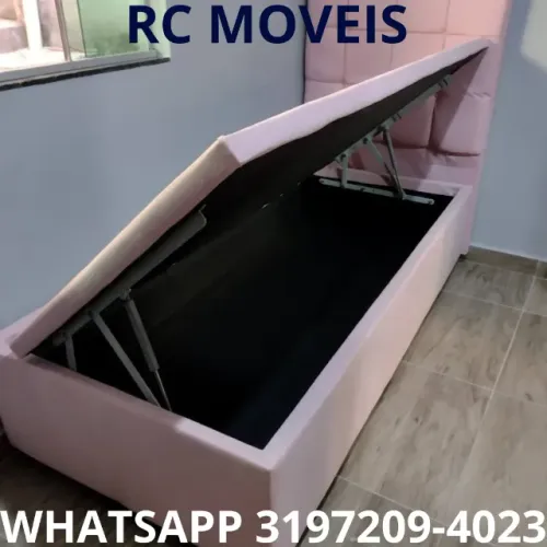 Cama Box Baú Solteiro 88x1,88 - Praticidade, Espaço e Durabilidade