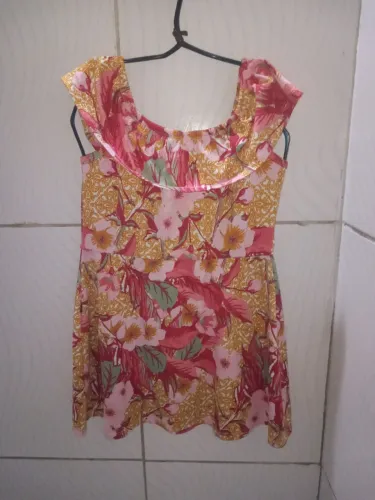 Vestido Floral Infantil Meninas 8 anos