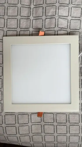 Painel de LED embutir - 6000 K - quadrado 18 W e 12 W - 22 cm e 17 cm