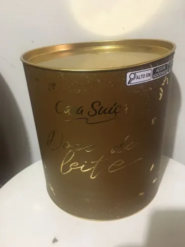 Lata decorativa Casa Suíça grande