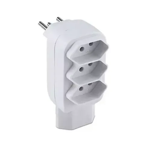Adaptador para 4 Tomadas Luatek SL-6011 Padrão 2P+T - WZetta