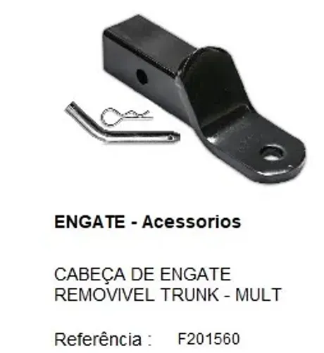 CABEÇA DE ENGATE REMOVIVEL TRUNK - MULT