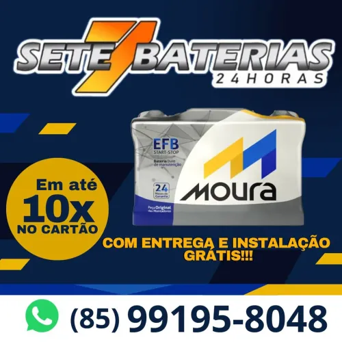 Bateria Moura EFB Start-Stop para veículo- Compass, Creta, Renegade, Argo, Jetta, Cronos.
