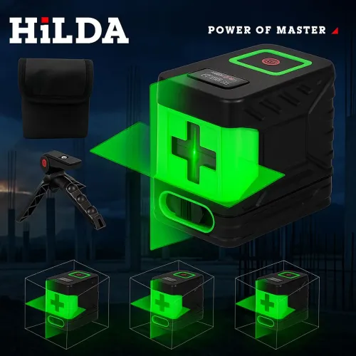 Nível Laser 2 linhas Hilda Profissional - Precisão Garantida!