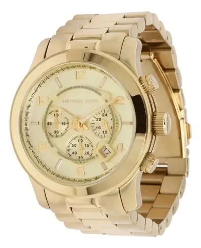 Relógio Michael Kors Mk8077 100% Original Banhado A Ouro