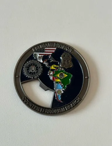 challenge coin do fbi - miami, Estados Unidos