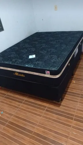 Cama casal box e colchão