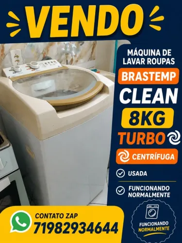 Máquina de lavar Brastemp Turbo 8kg