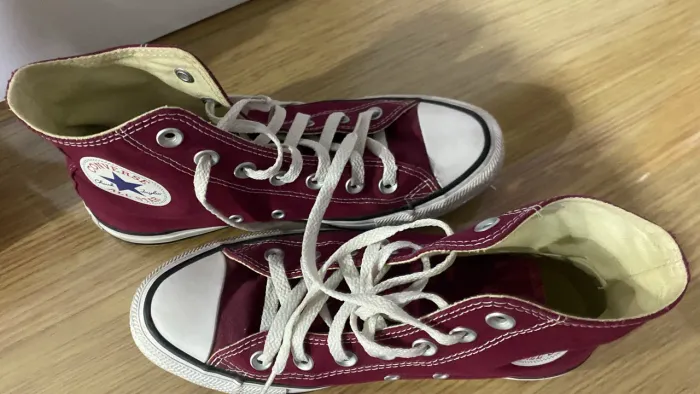 All star vinho cano alto