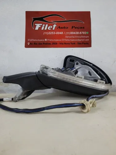 Retrovisor esquerdo Volkswagen Golf Retrátil 2014 a 2019 (sem capa)