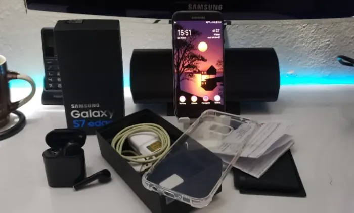 Samsung Galaxy S7 edge - A prova de água+fone Bluetooth