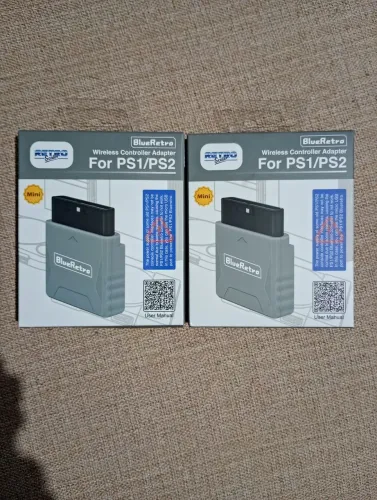 2 BlueRetro Adaptador para PS1 PS2 por 130 reais os DOIS