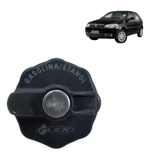 Tampa Interna Bocal Tanque Combustivel Fiat Palio 2004 2016 Preto 2014