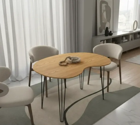 Mesa Jantar Orgânica Grão 1,20 X 0,80m