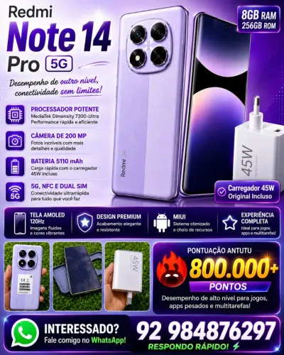 Celular redmi note 14 pro 5g 