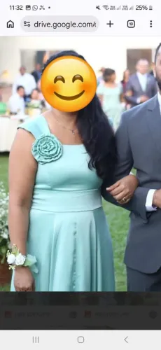 Vestido de festa verde