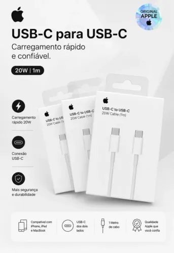Carregador de iPhone Android Samsung tipo c