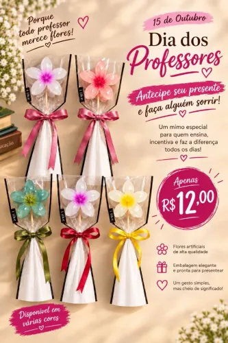 Mini Buquês dia dos professores