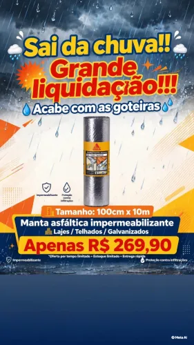 Manta aluminizada impermeabilizante