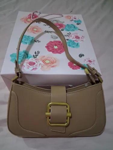 Bolsa de couro bag com alça