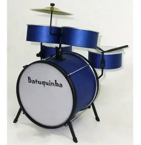 Bateria Infantil RMV Batiquimha Azul  3 a 10. Anos