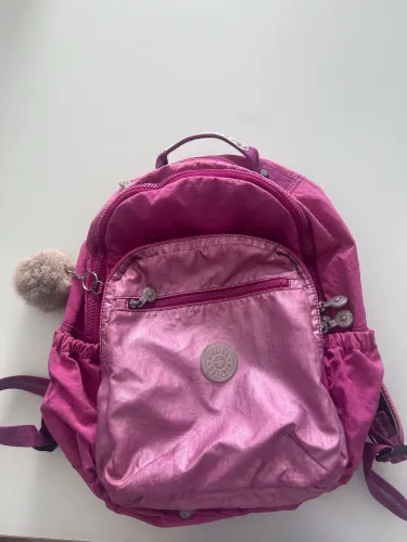 Mochila Kipling Rosa metalizada
